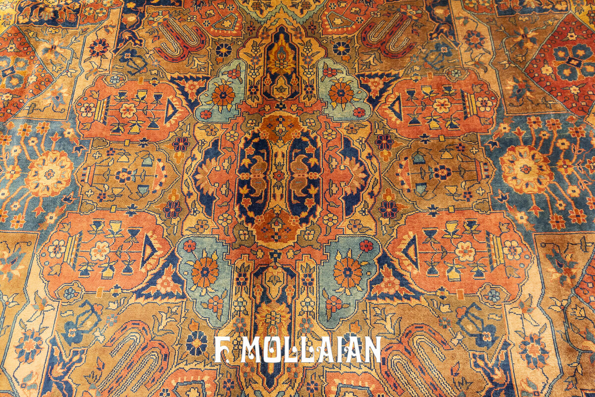 Tapis Indien Indo-Sarouk Avec Médaillon Spécial n°:93591489